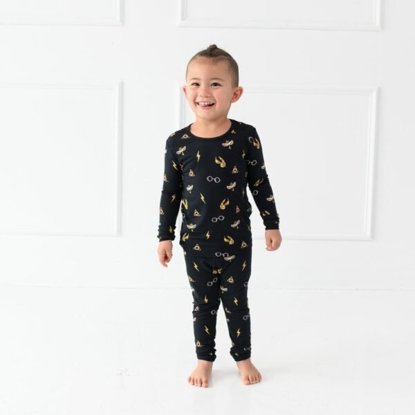 Long Sleeve Pajamas in Midnight Icon