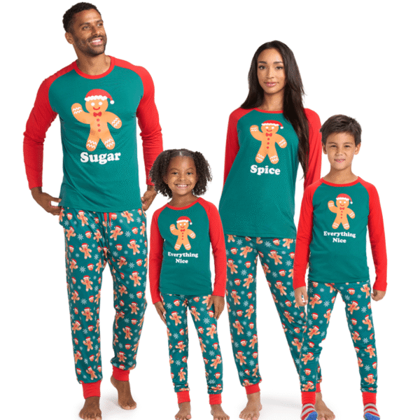 Matching Sugar Spice and Everything Nice Family Pajamas